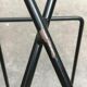 German bar stool Kreuzschwinger postmodern by Till Behrens for Meyer Stahlmöbel, 1980s
