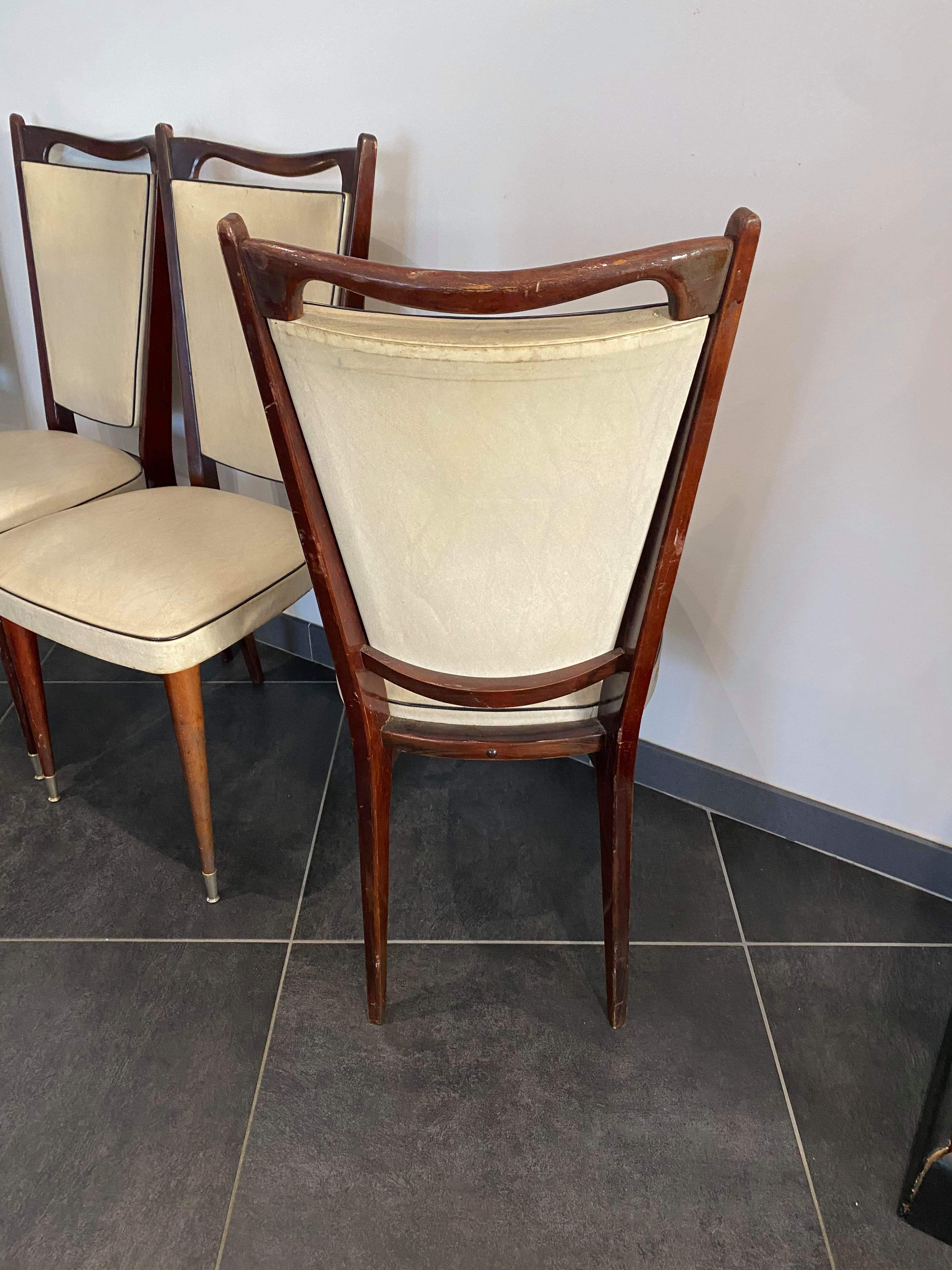 Vintage one-piece chairs