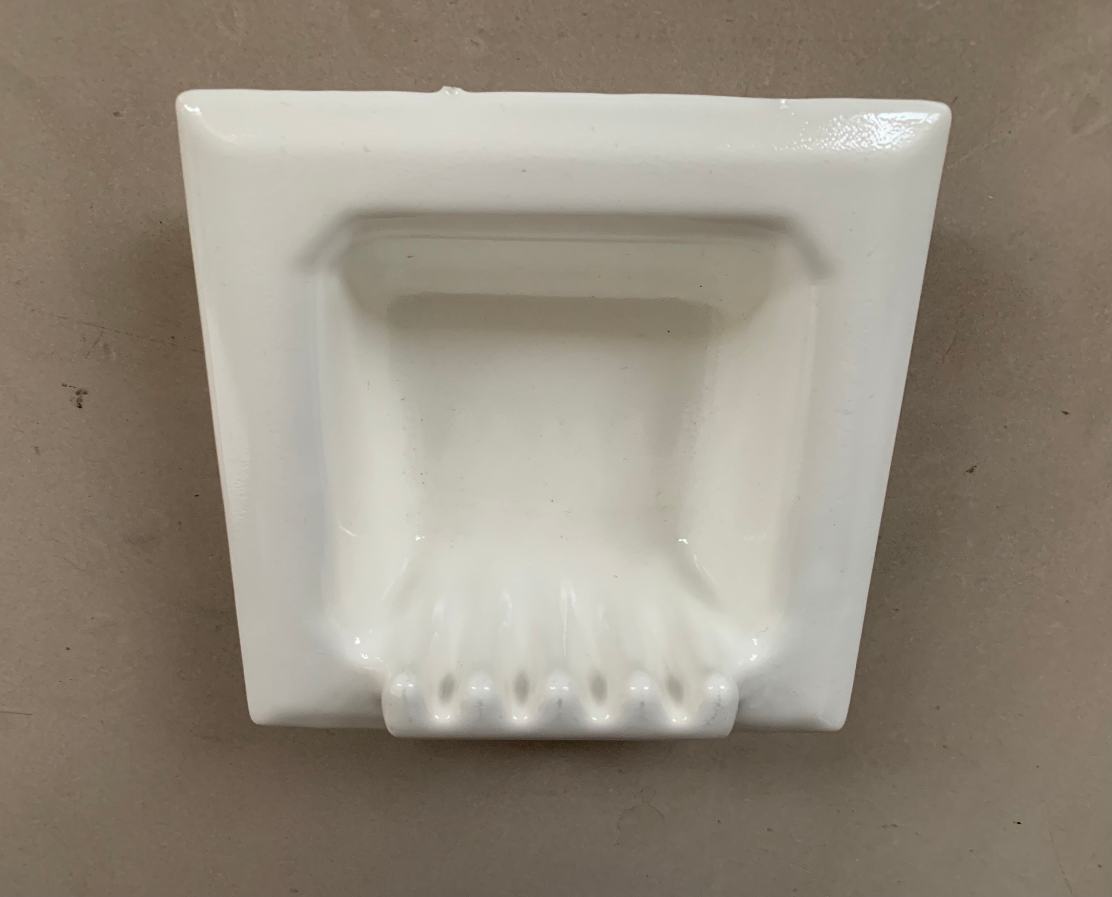 Old Art Deco wall soap dish