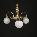 Lustre rondocubistic en laiton