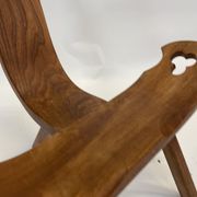 Chaise espagnole vintage brutalist design minimaliste