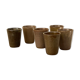 6 stoneware glasses