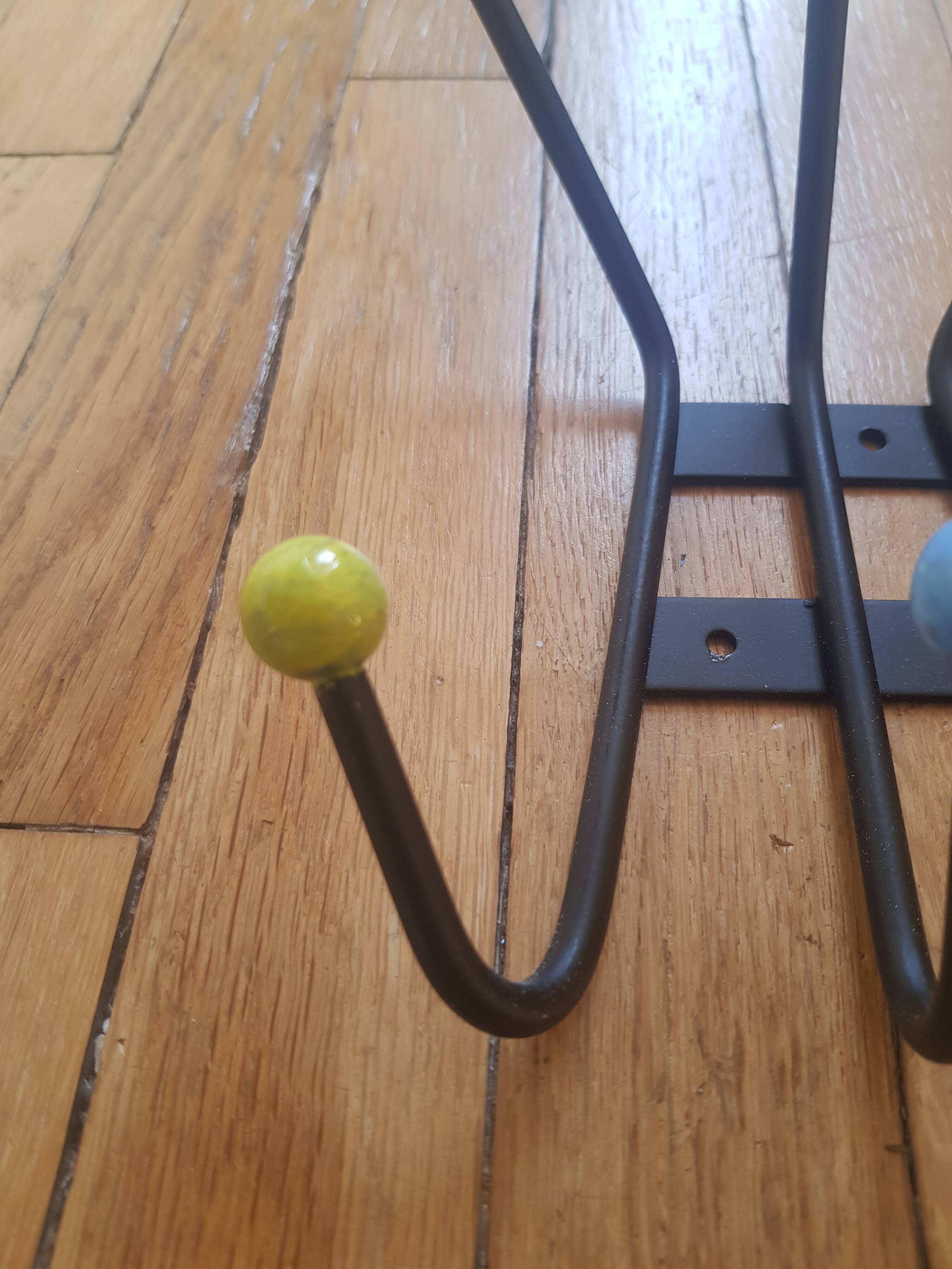 Vintage wall coat rack