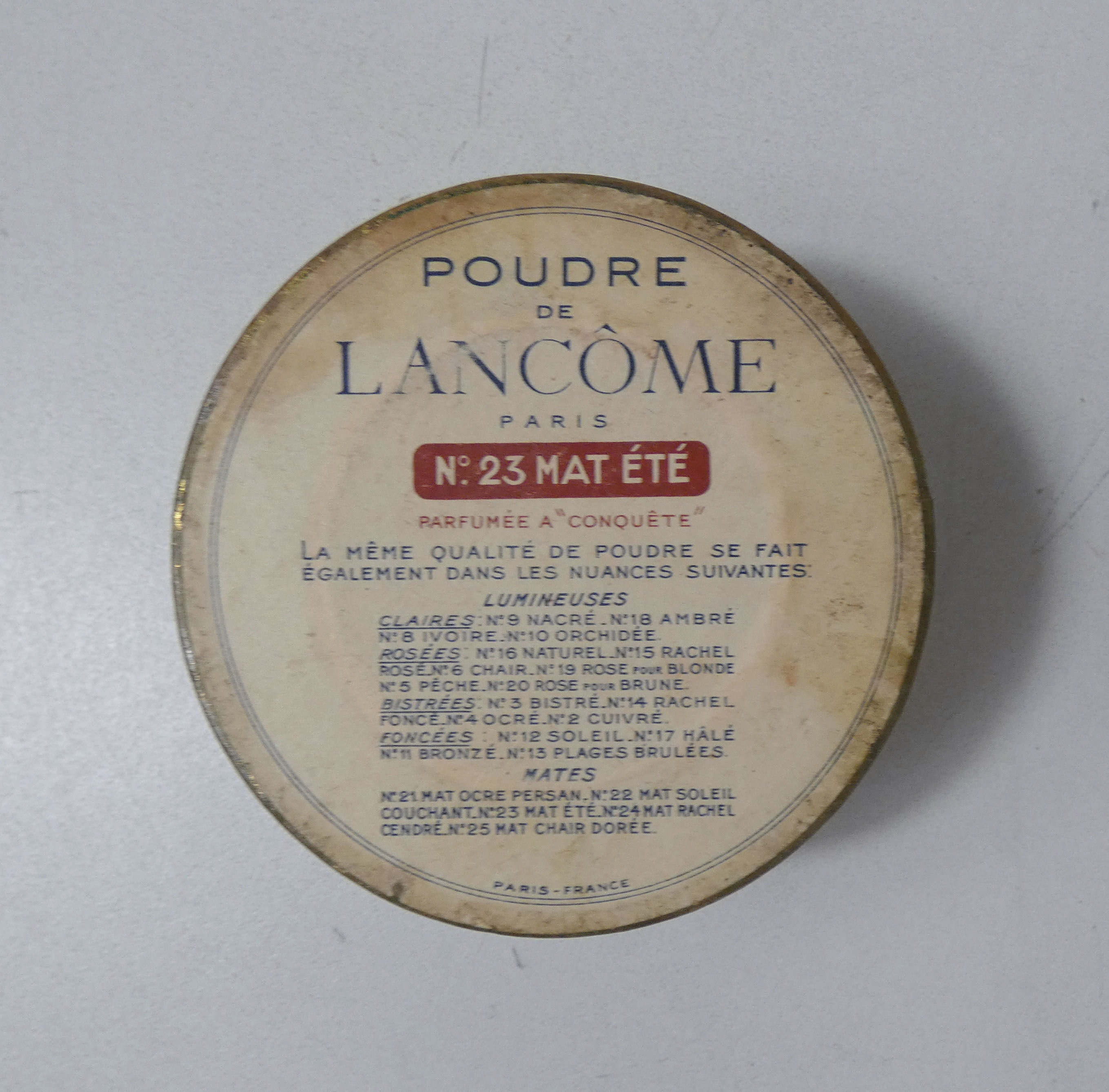 Lancome powder box Paris