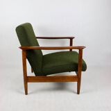 GFM-142 Chair in Olive Bouclé attributed to Edmund Homa, 1970s
