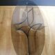 Coffee table in smoked glass and chrome by designer Paul Legeard, 70s