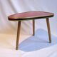 Table d'appoint trépied du milieu du siècle, années 1970