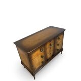 Commode italienne en placage et bois massif de noyer, années 1940-1950