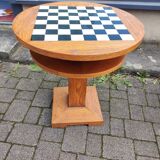 Table D'échecs Ronde - Bois - Faïence - carrelage