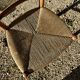 Vintage golden straw chair