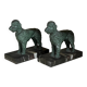 Art Deco poodle-shaped bookends