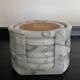 Carrara marble vintage coaster series