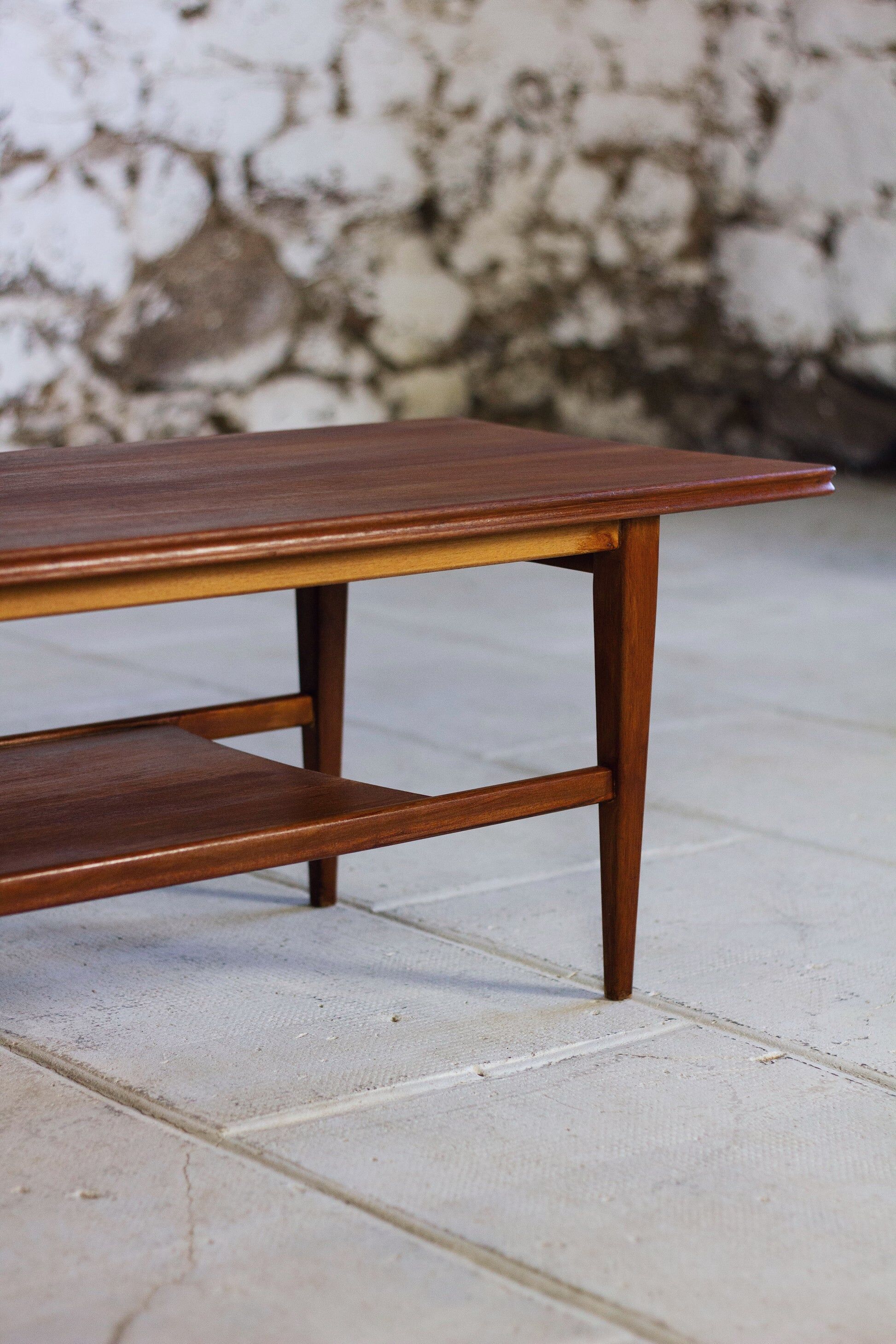 Mid-Century coffee table in solid teak by Richard Hornby for Fyne Ladye, 1960.