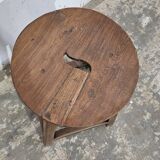 Burmese teak workshop stool