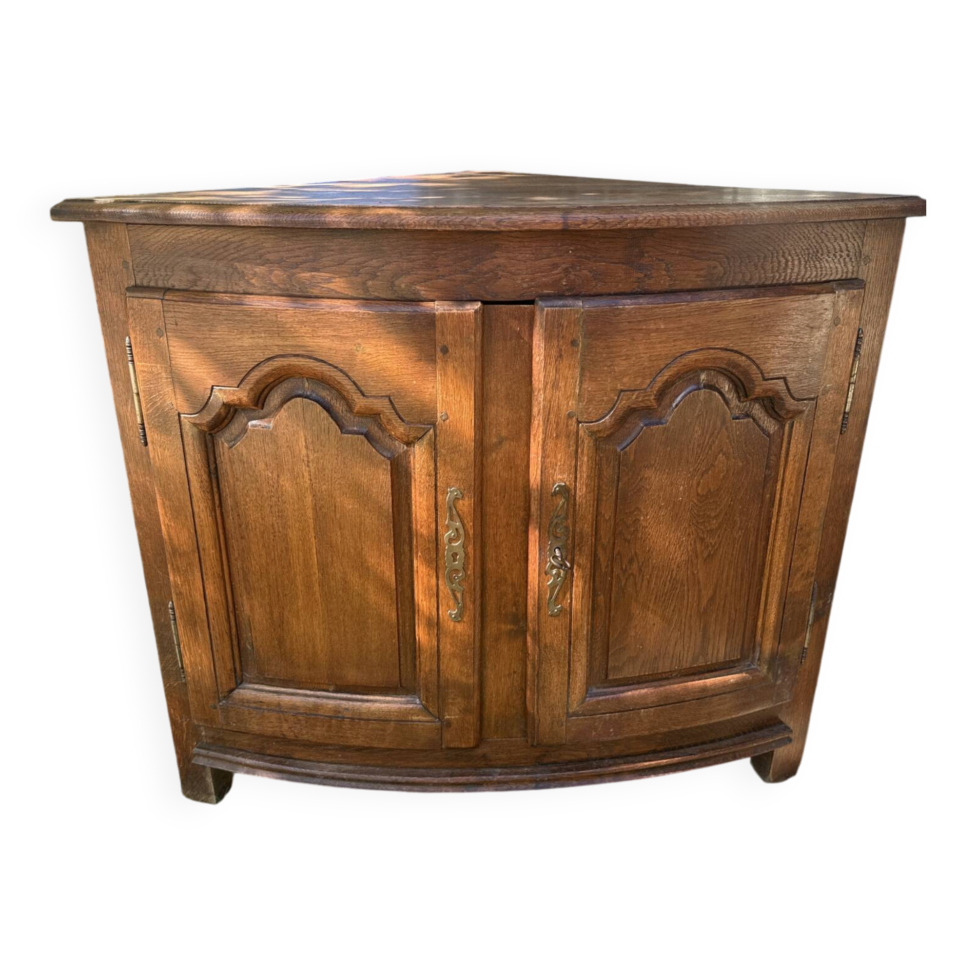 Oak corner unit