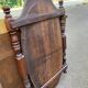 Vintage oval mirror in solid wood 1960 120x70