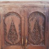 Anciennes portes de placard, bibliothèque murale en hêtre (1)