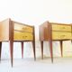 Pair of Art Deco 40s bedside tables