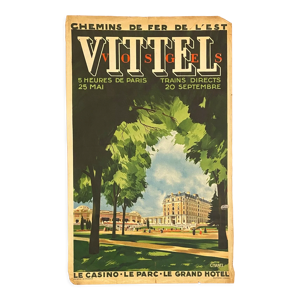 Affiche art deco vittel vosges