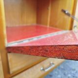 Sideboard with fin sides / compass feet from the 50s/60s