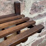 Coat hooks wall-mounted coat rack in rustic wood french coat rack 70s