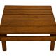 Vintage Pinewood Slatted Coffee Table Design 1970s