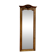 Large and old bevelled framed floor mirror.