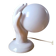 Ceramic hand lamp 1980