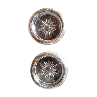Silver metal coaster