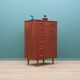 Teak chest of drawers, Danish design, 1970s, production: Denmark