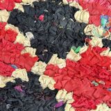 Moroccan carpet red/black - 76 x 253 cm