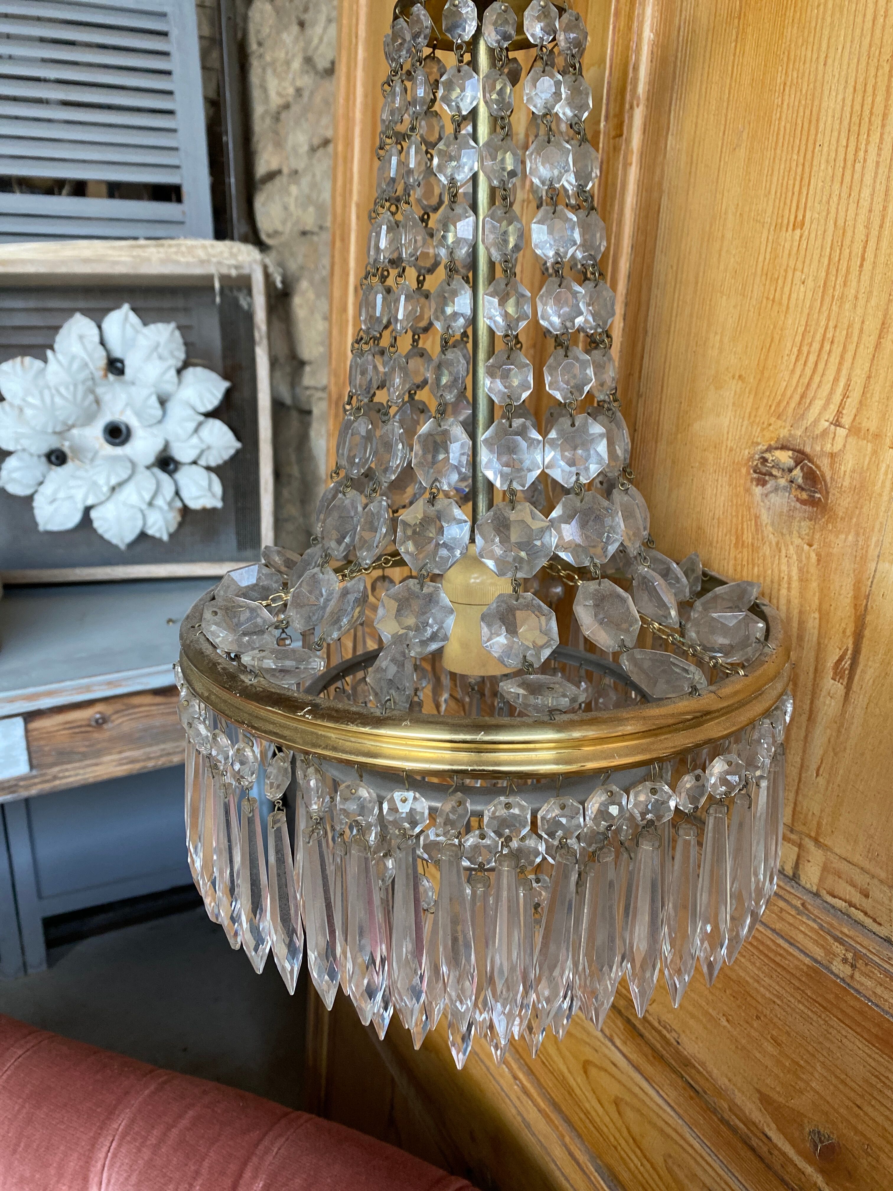 Stamped chandelier