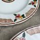 Plat et assiettes art déco, Longwy - décor Maurice