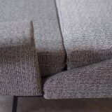 Convertible fabric sofa by Jean René Caillette edition Steiner 1961