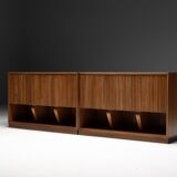 Modernist slatted credenza, Italy, 1960s
