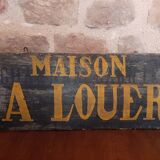 Old wooden plate
