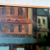 Figure painting domenico seloski (1924-1981) post-macchiaiolo