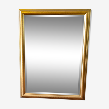 Gilded wooden mirror 108 cm