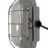 Grey Industrial Cast Iron Wall Lamp from Elektrosvit, 1960s