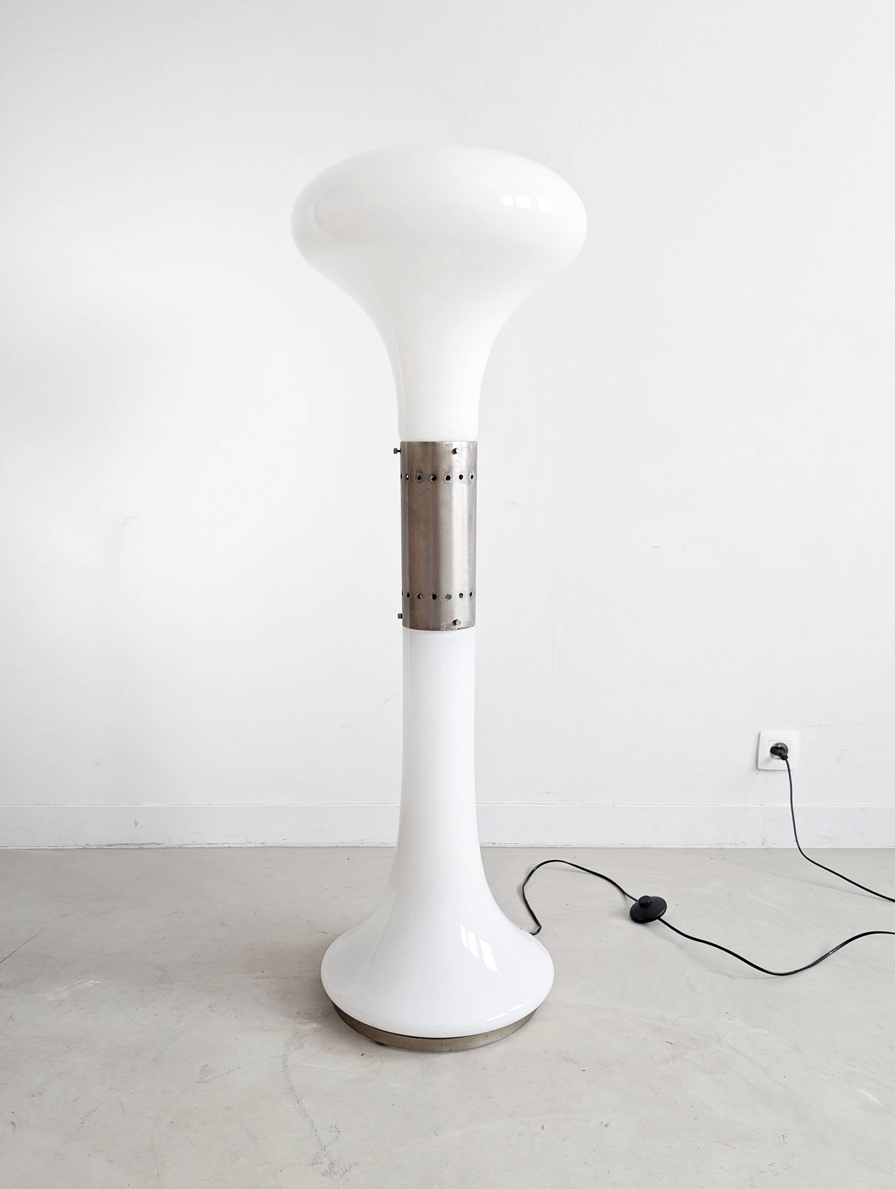 'I Numerati Soffiato' or 'LT 220' Floor Lamp by Carlo Nason for AV Mazzega