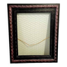 Restyled old frame, jumble of photos, jewelry holder