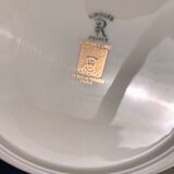 Vintage service porcelain Limoges 37 pieces france limoges unic beige gray gold