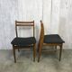 Pair of mismatched scandinavian chairs 60s