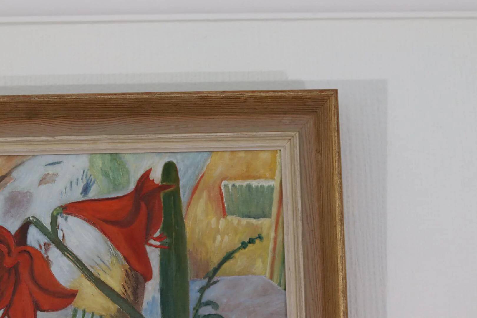 “Amaryllis and Fruit” by A. Lindblom