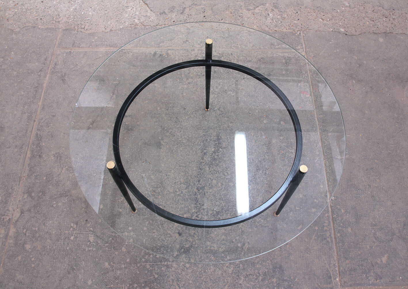 Round coffee table from the 1950s