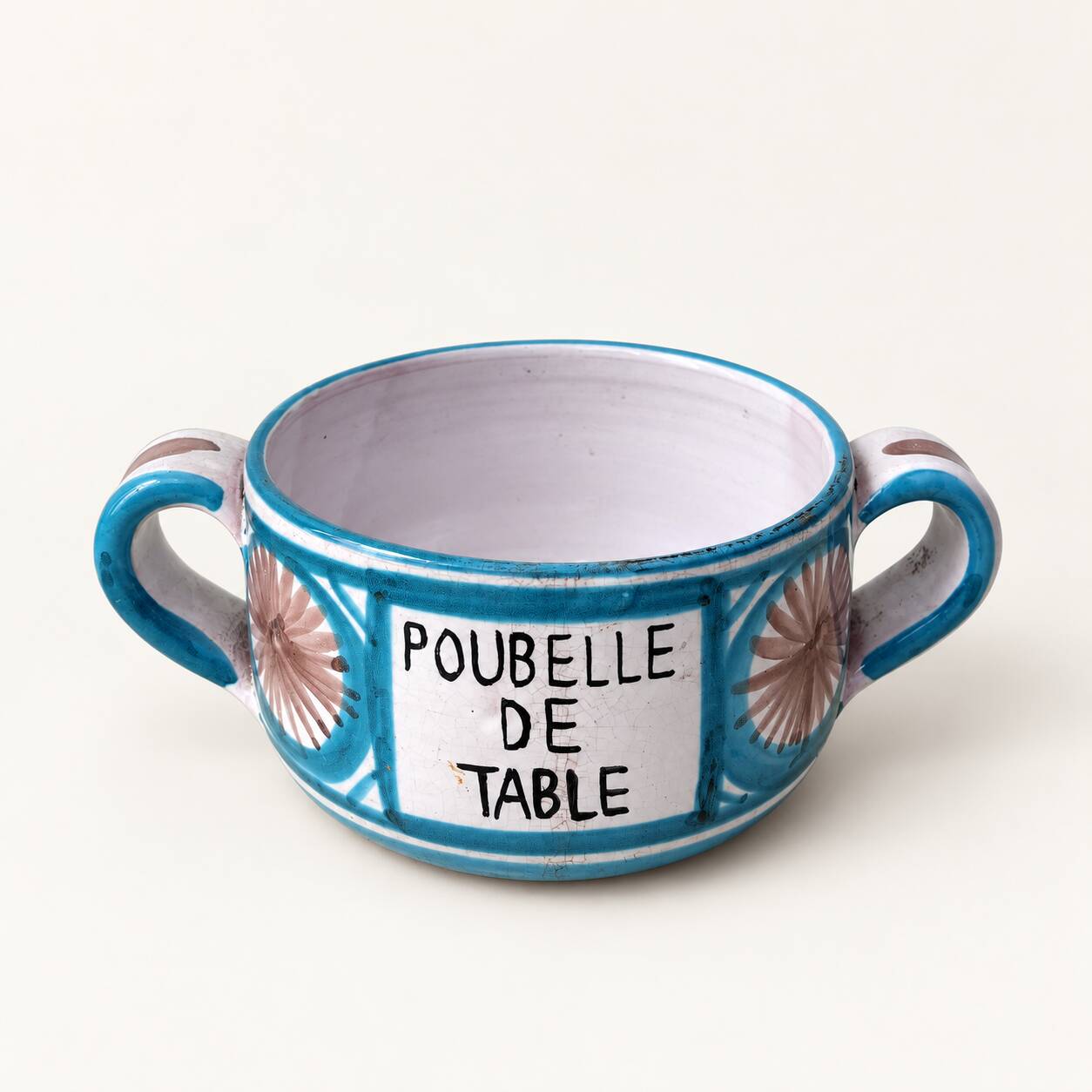 Ceramic pot with two handles by Robert Picault "Table Bin", 1960s