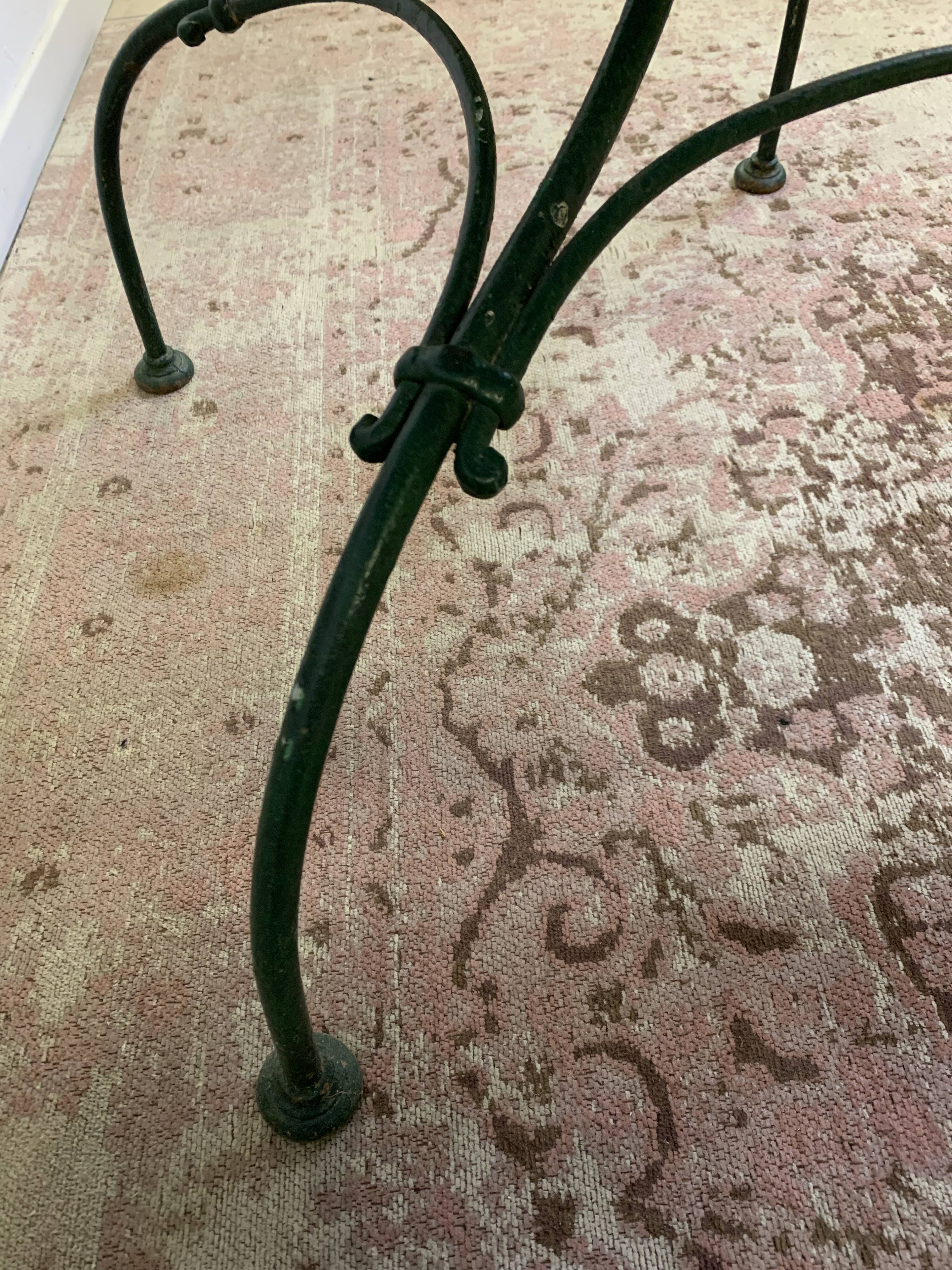 Wrought iron garden table