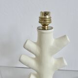 Matte white ceramic lamp 1960