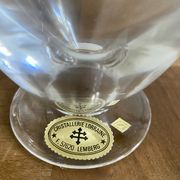 Handmade lead crystal decanter from the Lorraine crystal factory