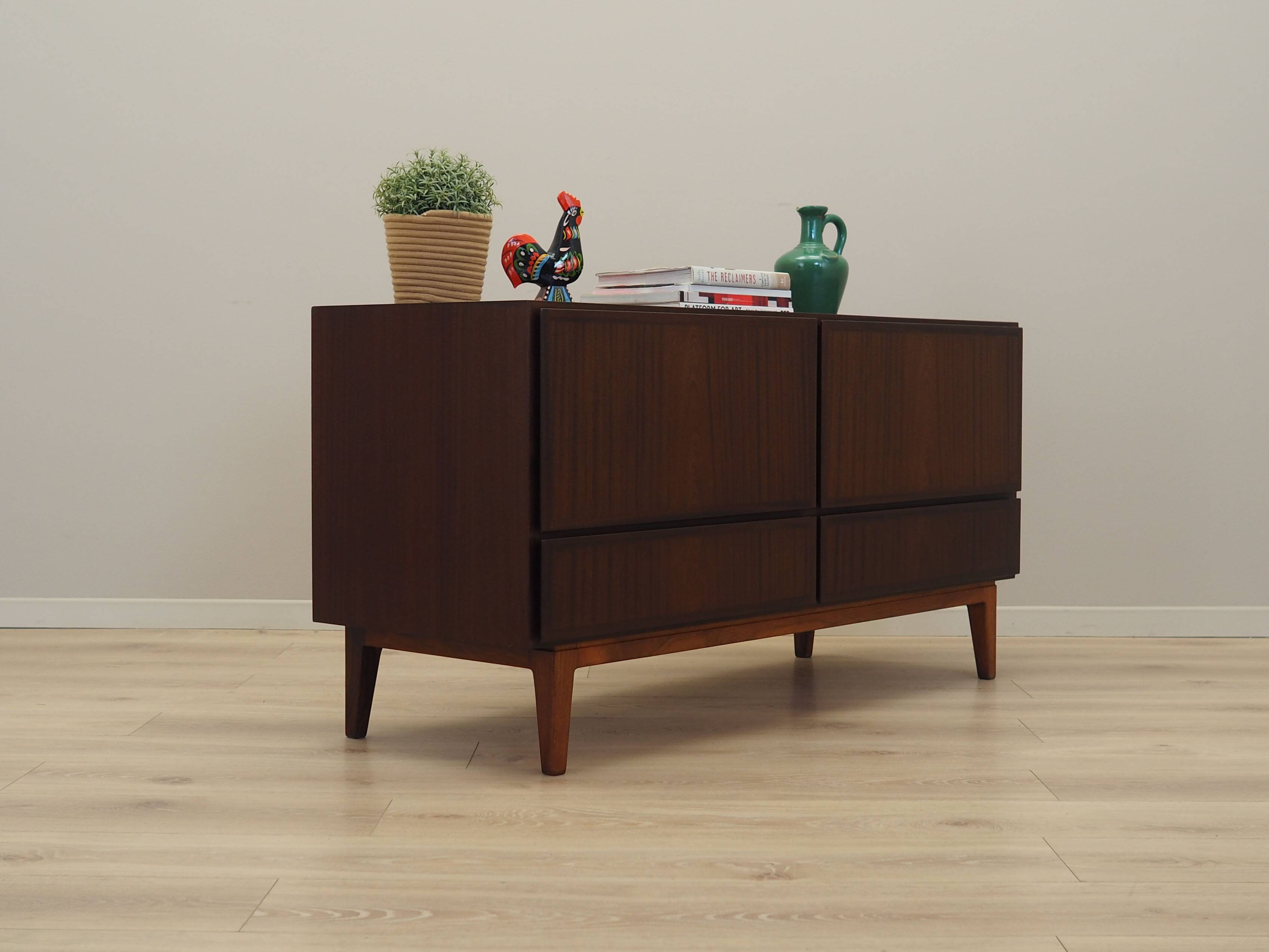Mahogany chest of drawers, Danish design, 1970s, manufacturer: Omann Jun